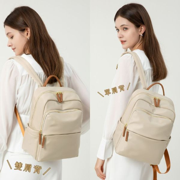 【可放A4】Signature 雙主袋極簡後背包｜經典極黑 A4後背包, 雙主袋後背包, 極簡後背包, 通勤後背包, 上班族包包, 大容量後背包, LINGWEI 後背包, 文件包推薦, 都會後背包