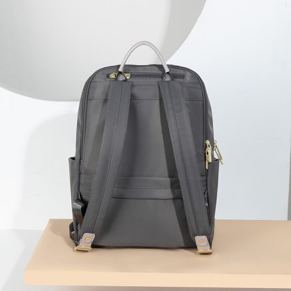 【可放14吋筆電】Signature 雙主袋極簡後背包｜石墨深灰 14吋筆電後背包, 後背托特包, 兩用後背包, 通勤包推薦, 可放筆電包款, 大容量後背包, LINGWEI 後背包, 上班族包包, 旅行後背包