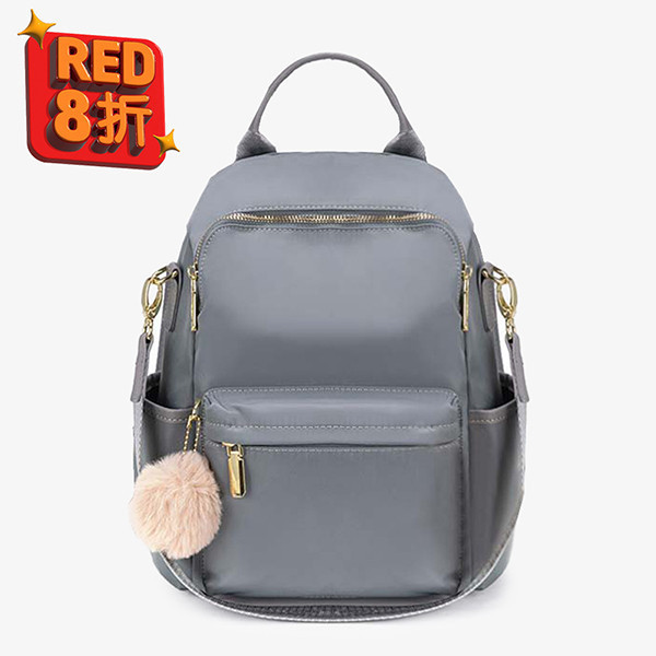 【防盜系列】復古色3way尼龍輕量後背包-霧藍色 牛津千層後背包,多功能收納,防潑水牛津布,7個夾層,時尚設計,高品質材料,耐用背包,便捷旅行,时尚背包,日常使用,後背包