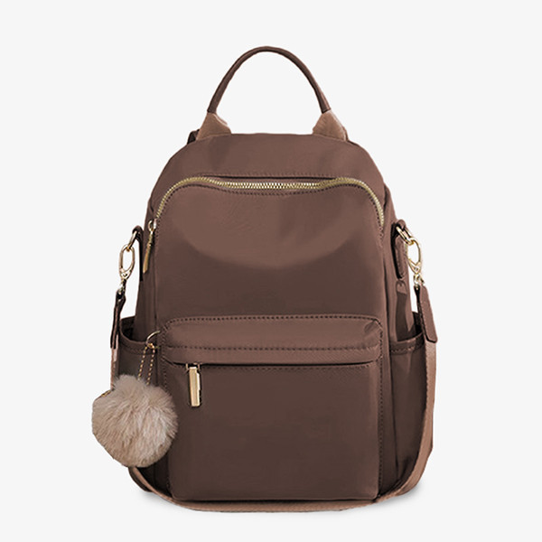 【防盜系列】復古色3way尼龍輕量後背包-石墨灰色 牛津千層後背包,多功能收納,防潑水牛津布,7個夾層,時尚設計,高品質材料,耐用背包,便捷旅行,时尚背包,日常使用,後背包