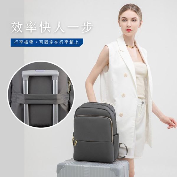 【可放14吋筆電】Signature 雙主袋極簡後背包｜石墨深灰 14吋筆電後背包, 後背托特包, 兩用後背包, 通勤包推薦, 可放筆電包款, 大容量後背包, LINGWEI 後背包, 上班族包包, 旅行後背包