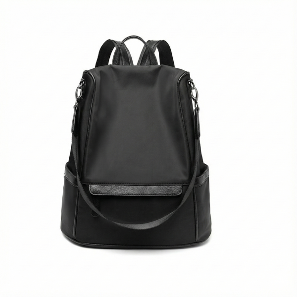 【可放14吋筆電】Versa 後背托特兩用後背包｜落筆醇黑 14吋筆電後背包, 後背托特包, 兩用後背包, 通勤包推薦, 可放筆電包款, 大容量後背包, LINGWEI 後背包, 上班族包包, 旅行後背包