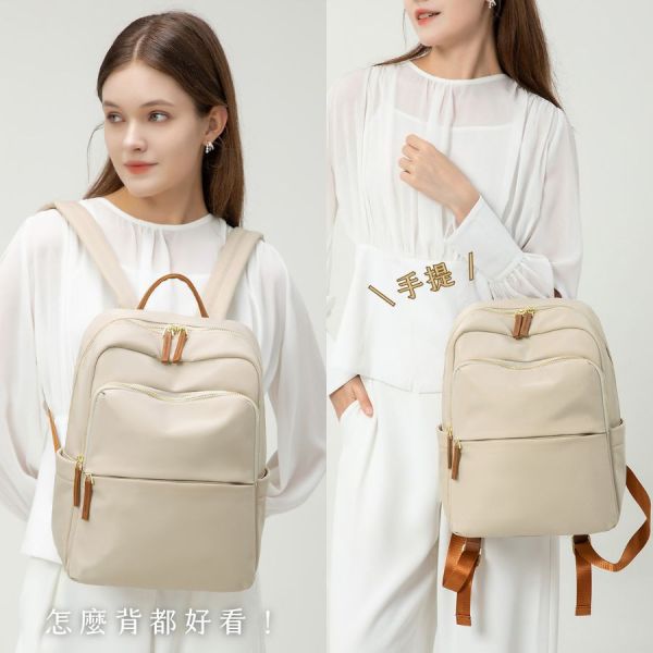 【可放A4】Signature 雙主袋極簡後背包｜乾淨霧灰 A4後背包, 雙主袋後背包, 極簡後背包, 通勤後背包, 上班族包包, 大容量後背包, LINGWEI 後背包, 文件包推薦, 都會後背包