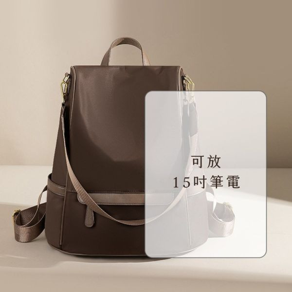 【可放14吋筆電】Versa 後背托特兩用後背包｜手稿深棕 14吋筆電後背包, 後背托特包, 兩用後背包, 通勤包推薦, 可放筆電包款, 大容量後背包, LINGWEI 後背包, 上班族包包, 旅行後背包