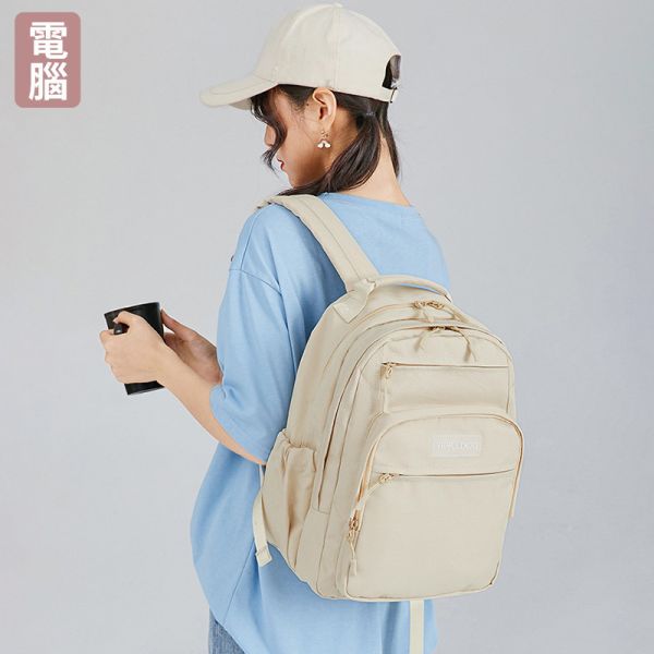 【雙主袋設計】4色│商務/旅行/上學後背包-14吋 牛津千層後背包,多功能收納,防潑水牛津布,7個夾層,時尚設計,高品質材料,耐用背包,便捷旅行,时尚背包,日常使用,後背包