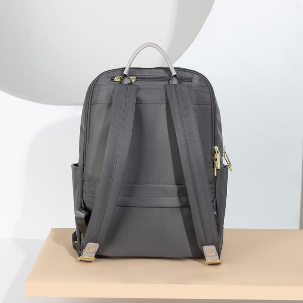 【可放14吋筆電】Signature 雙主袋極簡後背包｜石墨深灰 14吋筆電後背包, 後背托特包, 兩用後背包, 通勤包推薦, 可放筆電包款, 大容量後背包, LINGWEI 後背包, 上班族包包, 旅行後背包