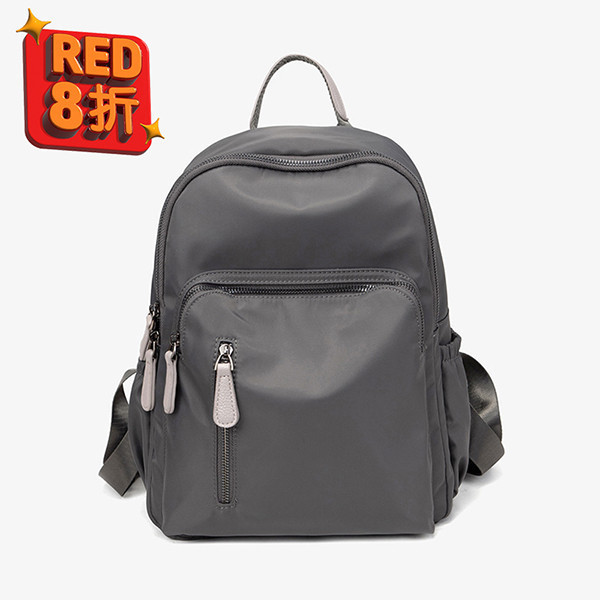 【防盜系列】簡約防盜牛津後背包-深灰色 牛津千層後背包,多功能收納,防潑水牛津布,7個夾層,時尚設計,高品質材料,耐用背包,便捷旅行,时尚背包,日常使用,後背包