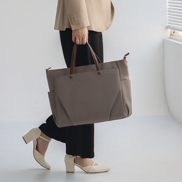 Muse Tote (15.6吋)大容量通勤托特電腦包-岩石灰 