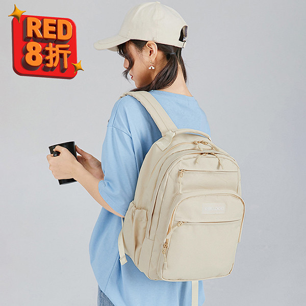 【雙主袋設計】商務/旅行/上學後背包-14吋 牛津千層後背包,多功能收納,防潑水牛津布,7個夾層,時尚設計,高品質材料,耐用背包,便捷旅行,时尚背包,日常使用,後背包
