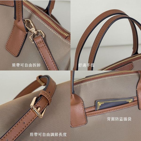 Lumé 霧光托特｜牛津布手提側背托特包 LINGWEI,霧光托特,牛津布托特包,手提側背兩用包,通勤包推薦,輕量女包,卡其色托特包
