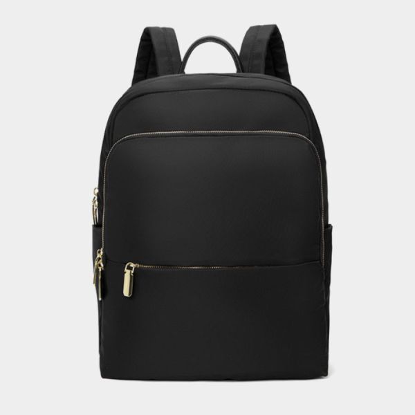 【可放14吋筆電】Signature 雙主袋極簡後背包｜經典極黑 14吋筆電後背包, 後背托特包, 兩用後背包, 通勤包推薦, 可放筆電包款, 大容量後背包, LINGWEI 後背包, 上班族包包, 旅行後背包