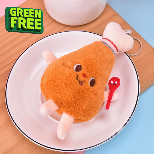 咔滋雞腿 Chickie 咔滋雞腿 Chickie, 可愛吊飾, 雞腿吊飾, 早餐吊飾, 可愛小物, LINGWEI, 小夥伴系列, 吊飾禮物, 療癒小物, 包包吊飾