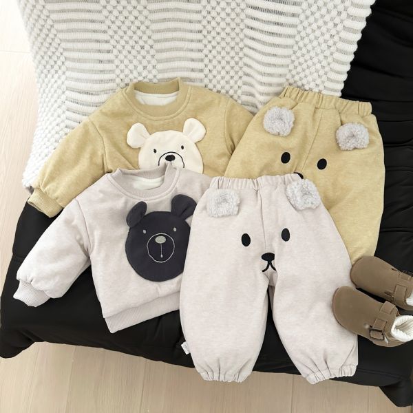 小熊兄弟厚絨套裝 