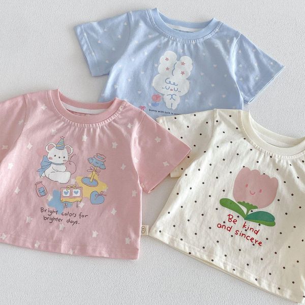 滿印點點兔兔短tee 