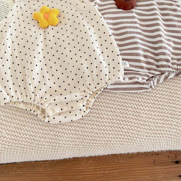 小熊花花公仔吊帶包屁 