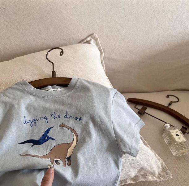 日系簡約繪畫風短tee 