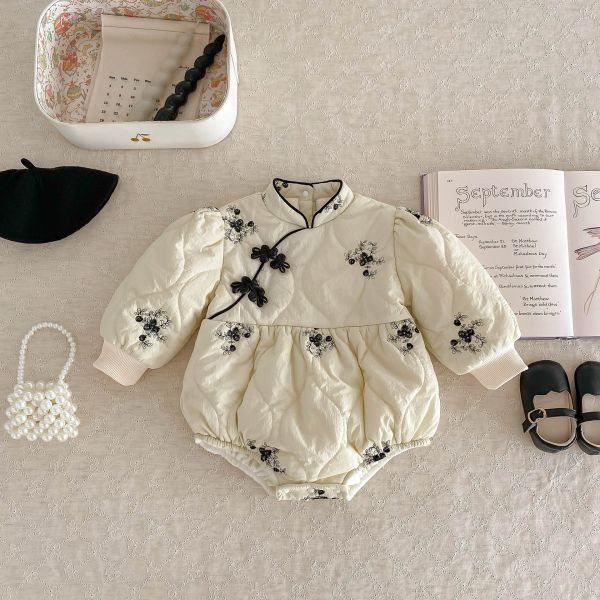 中國結！寶寶夾棉拜年包屁 