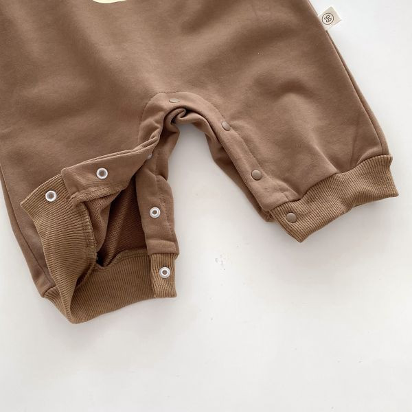 開心小熊兩件式吊帶爬服 