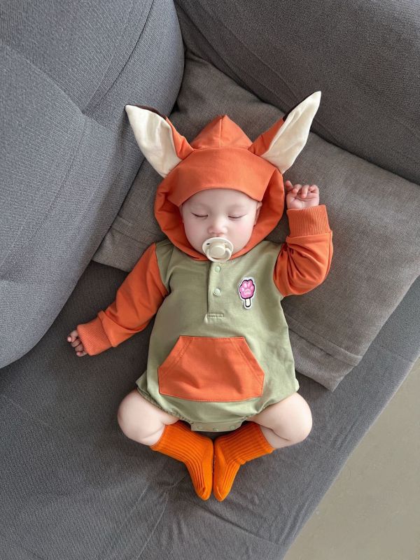 長耳小動物造型連帽包屁 