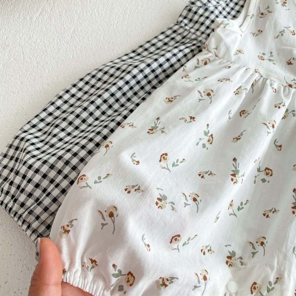質感女寶必備無袖爬服｜附帽 