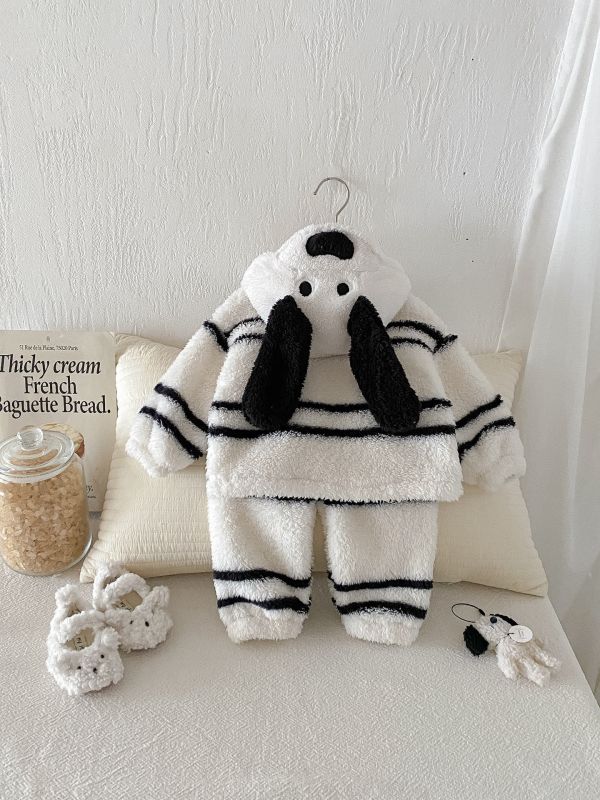 奶油小狗狗軟絨絨套裝 