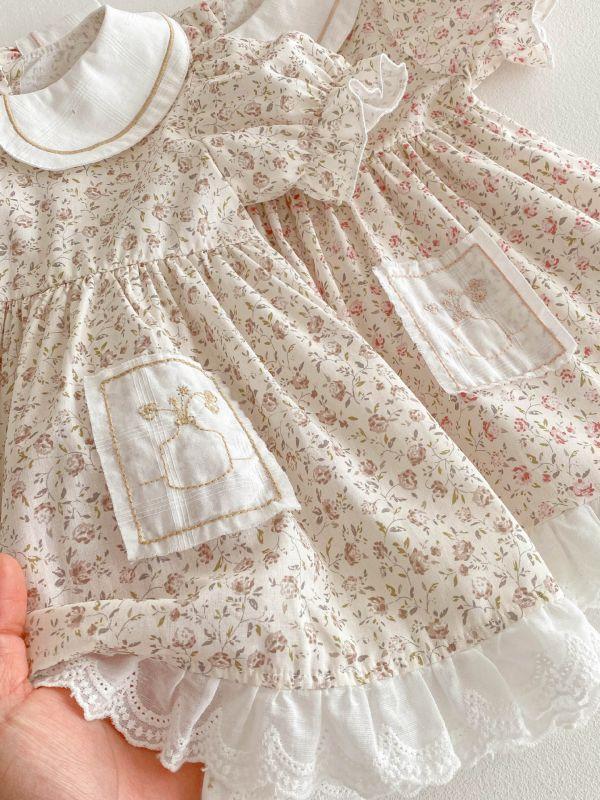 夢幻娃娃領碎花洋裝 