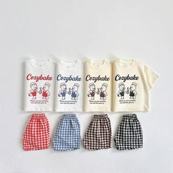 小烘焙師格紋套裝 