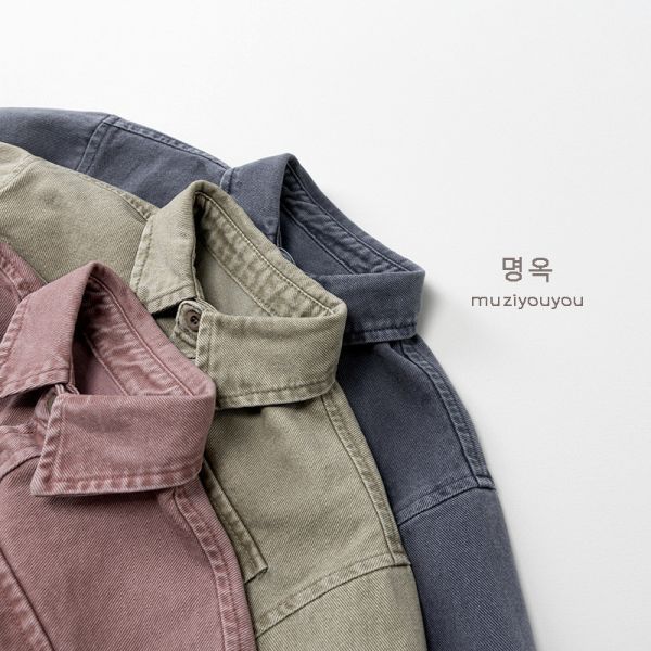 百搭帥氣森系水洗襯衫 