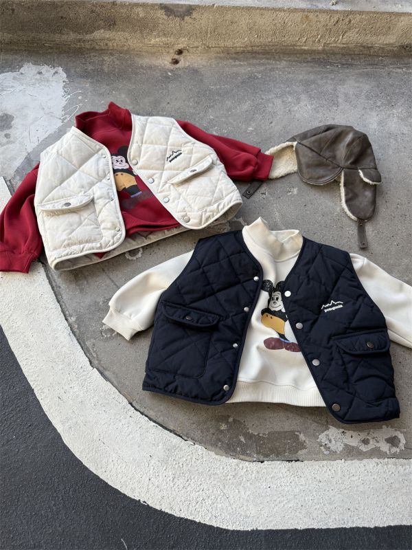 小山系鋪棉背心外套 