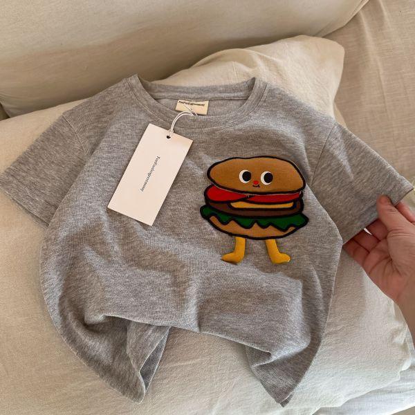 薯條+漢堡立體短袖tee 