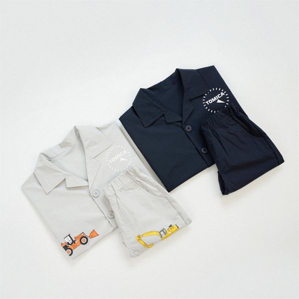 TOMICA挖土機短袖套裝 