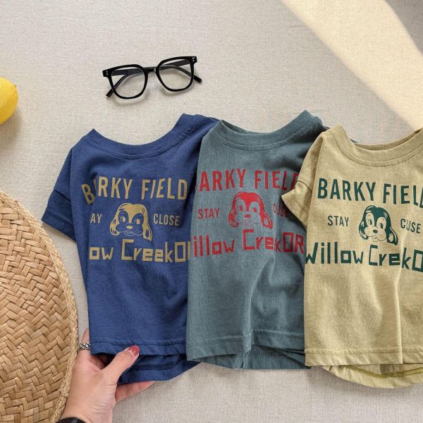 韓系字母狗狗無袖上衣 