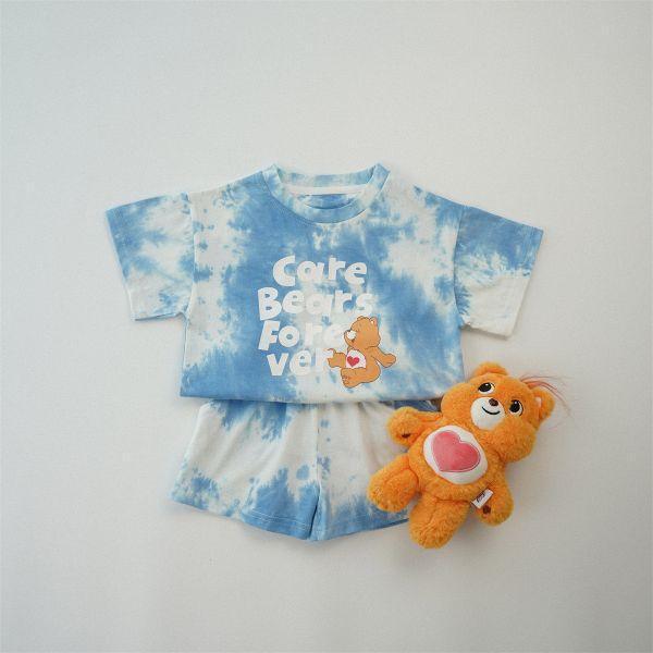 彩虹熊渲染短褲套裝 