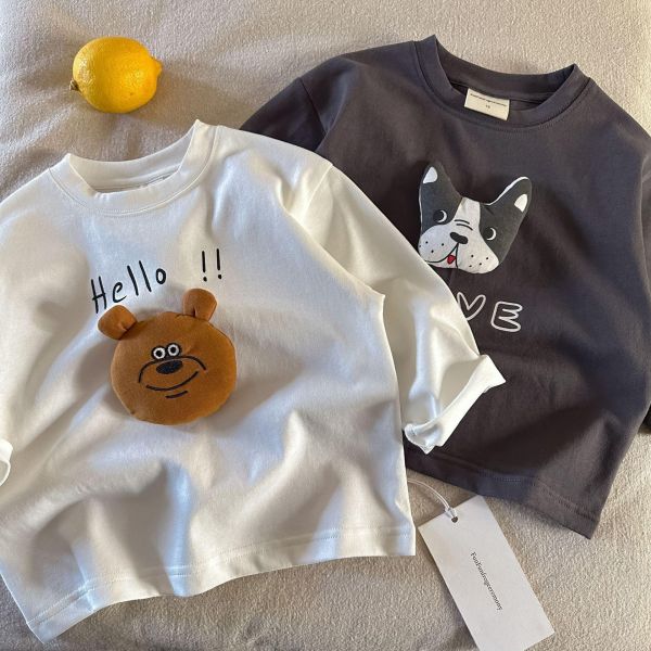 大大公仔動物款長tee 