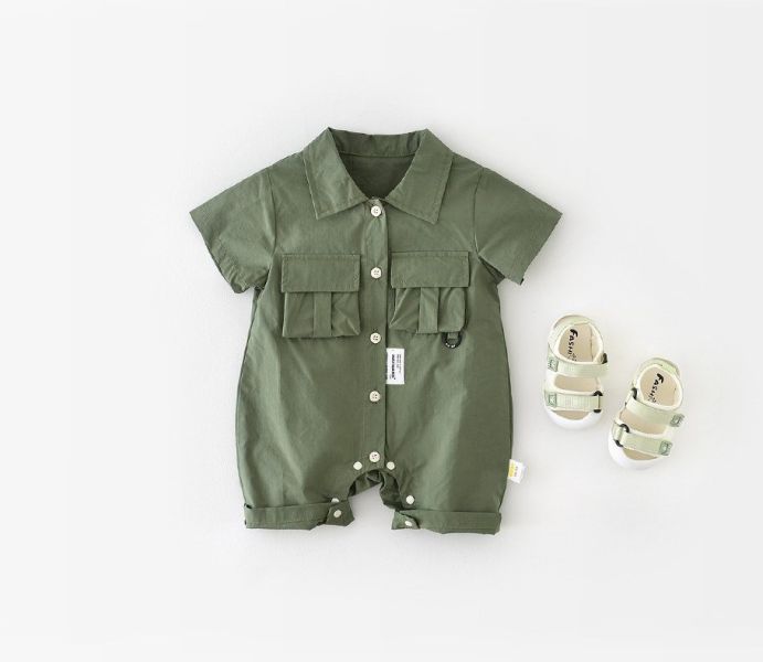 薄款男寶工裝休閒服 