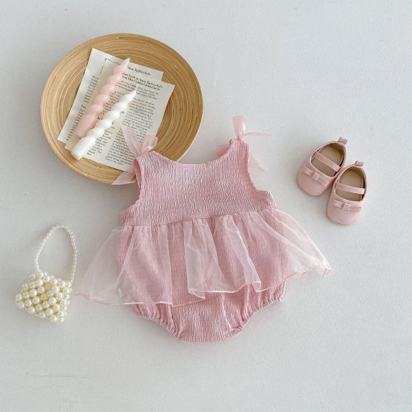 美美粉色雙肩蝴蝶結包屁 