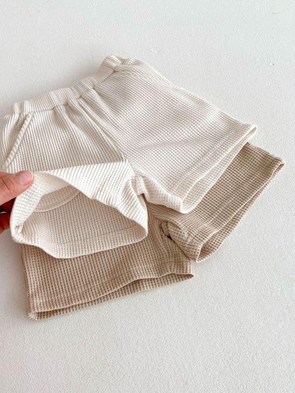 鬆餅格明線小熊套裝 