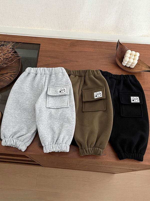 貓咪活頁口袋棉褲 