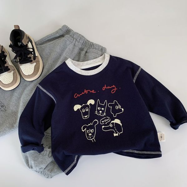 趣味狗狗塗鴉上衣 