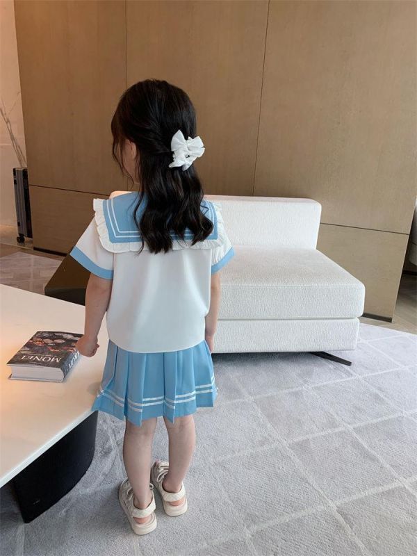 女孩學院風百搭裙兩件組 