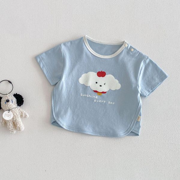 淡淡的可愛動物印花T 