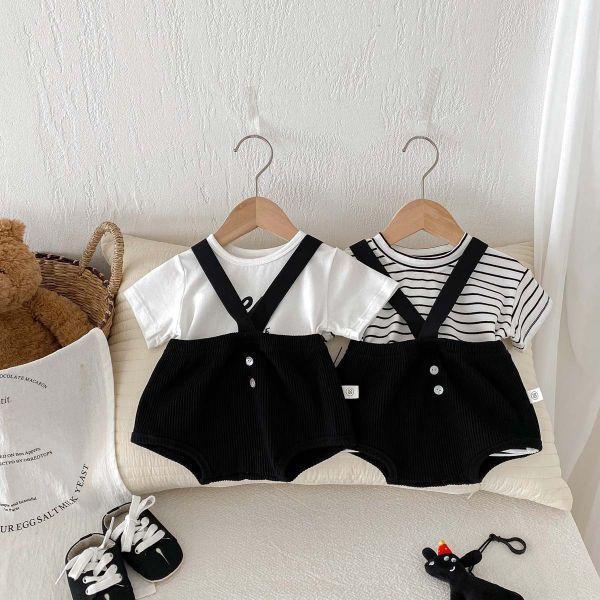 黑白色系！V吊帶套裝 