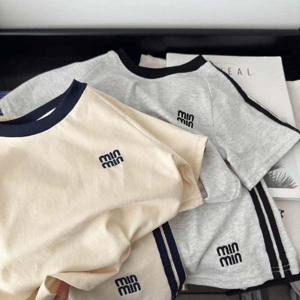 minmin滾邊休閒套裝 