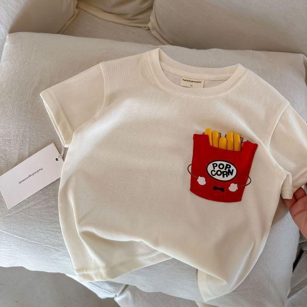 薯條+漢堡立體短袖tee 