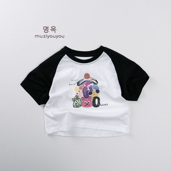 俏皮插畫風短tee 