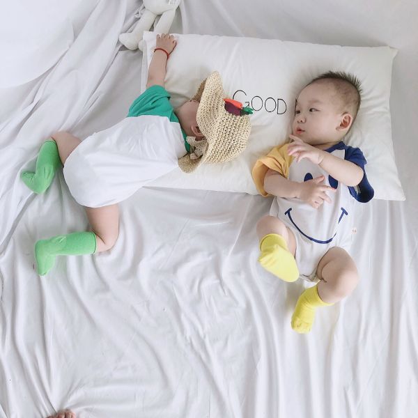 撞色開心笑臉包屁 