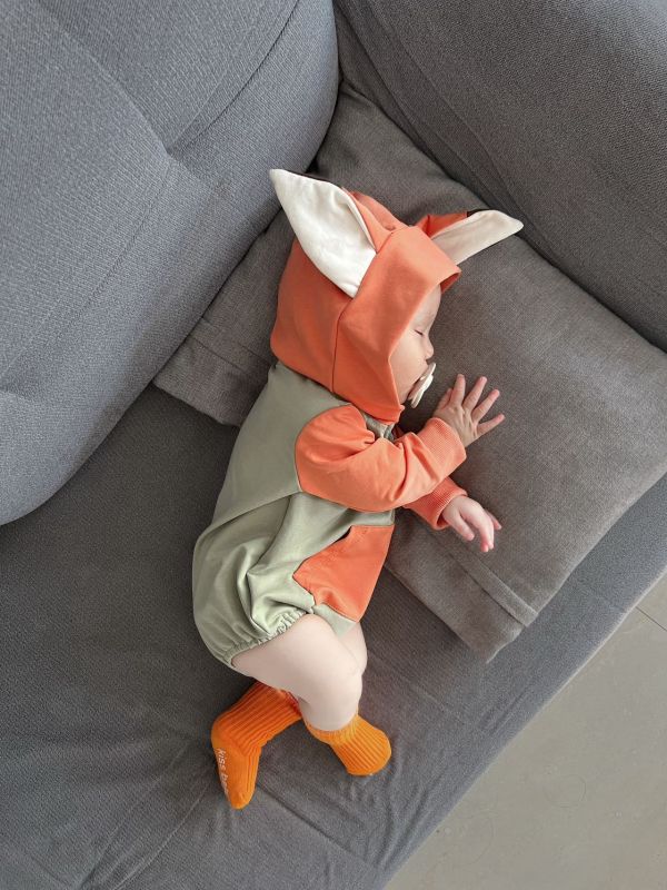 長耳小動物造型連帽包屁 