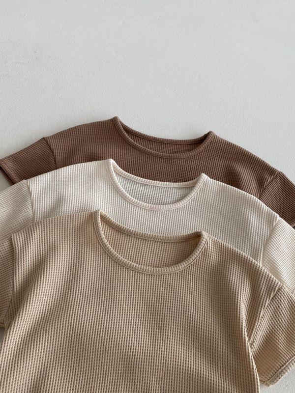 鬆餅格子小口袋包屁 