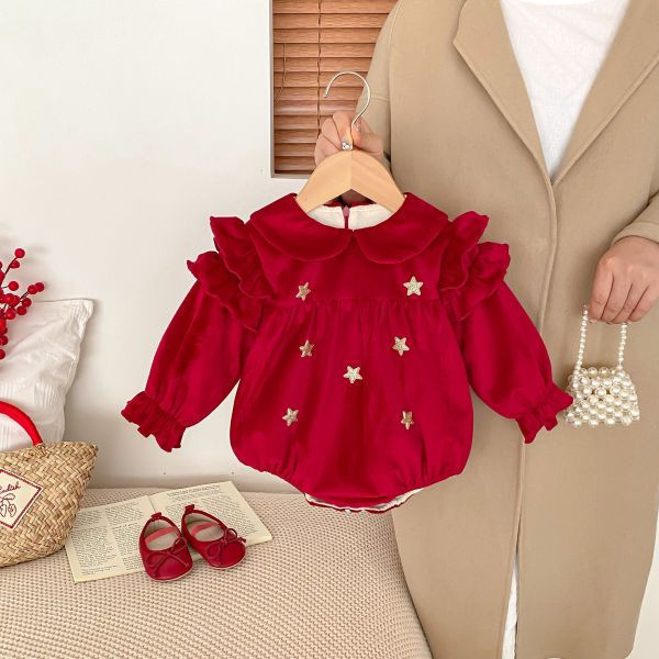 賀年星星款！飛袖包屁 