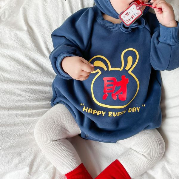 賀年寶寶！恭喜發財包屁｜附帽 